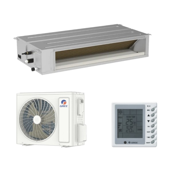 Aer conditionat tip duct, Gree GUD125PHS1/A-S-GUD125W1/NhA-S, 42000 BTU
